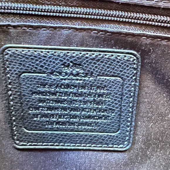 Coach Mini Bennett Top Zip Satchel Shoulder Crossbody Bag Purple Multi - Picture 14 of 15